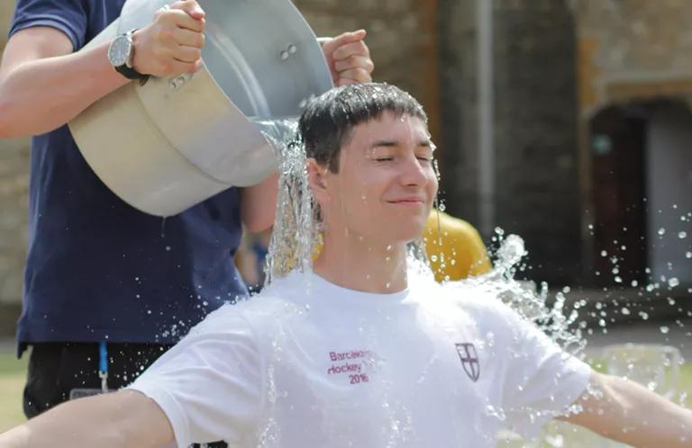 James volunteering