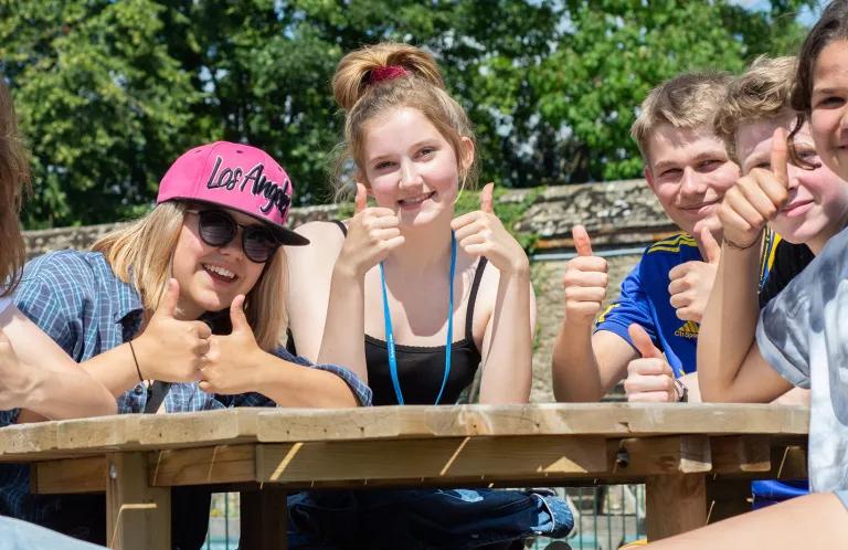 Young people enjoying their SU holiday