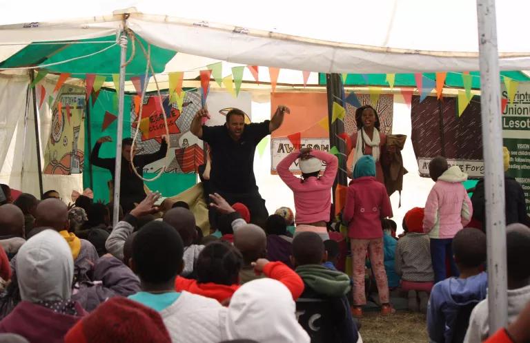 Lesotho, Diary of a Disciple, children, tent, Wales 