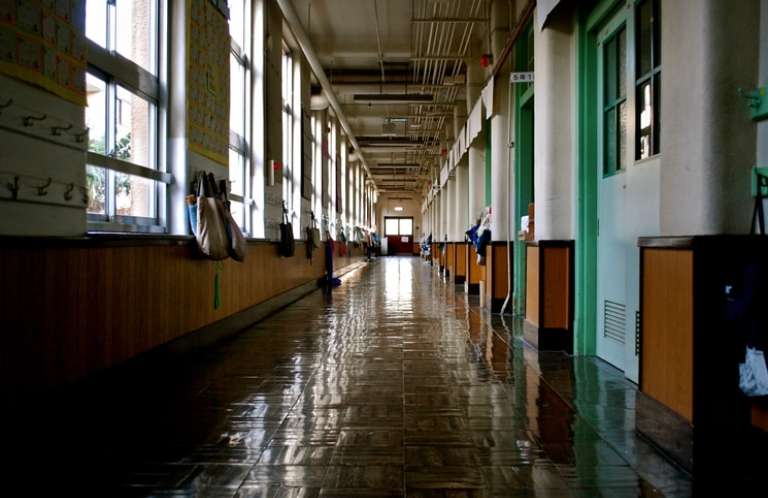 corridor, school,