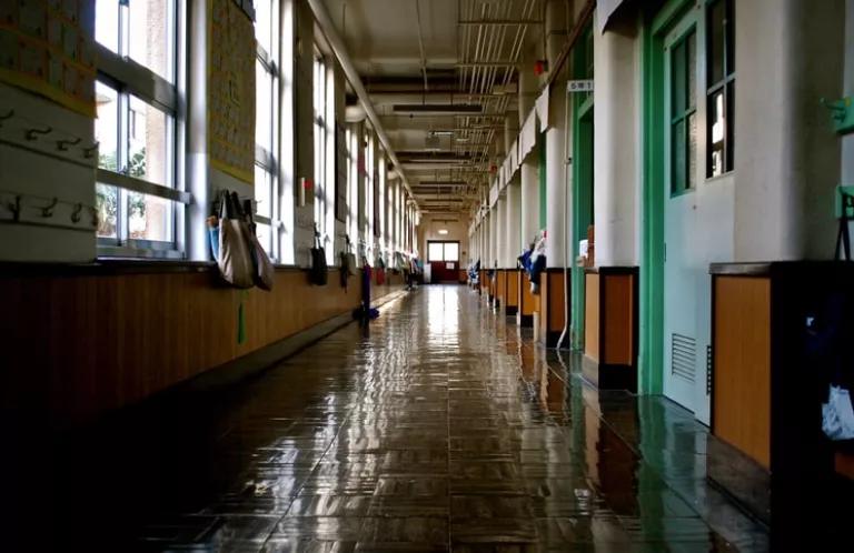 corridor, school, 