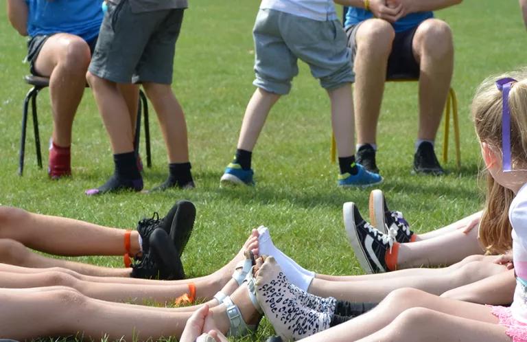 Children enjoying summer