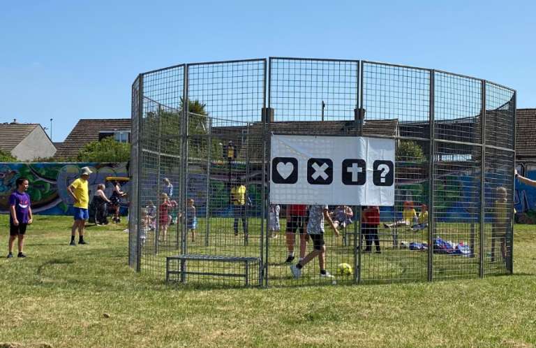 Sports cage Wales