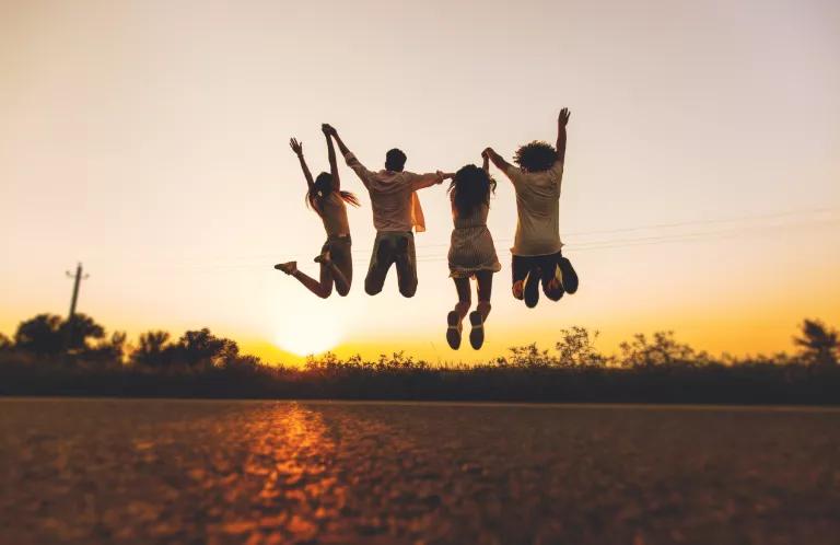 Youth jumping