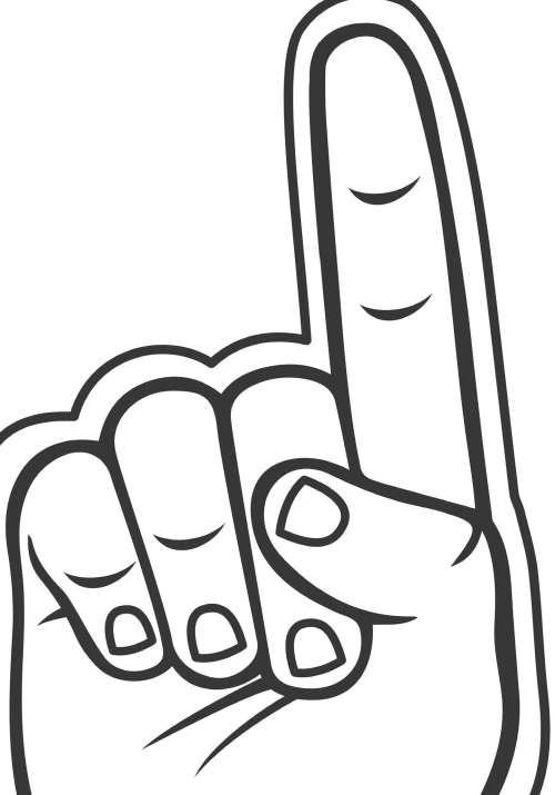 Foam hand template