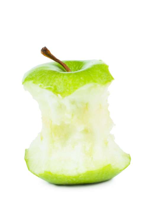 Green apple core