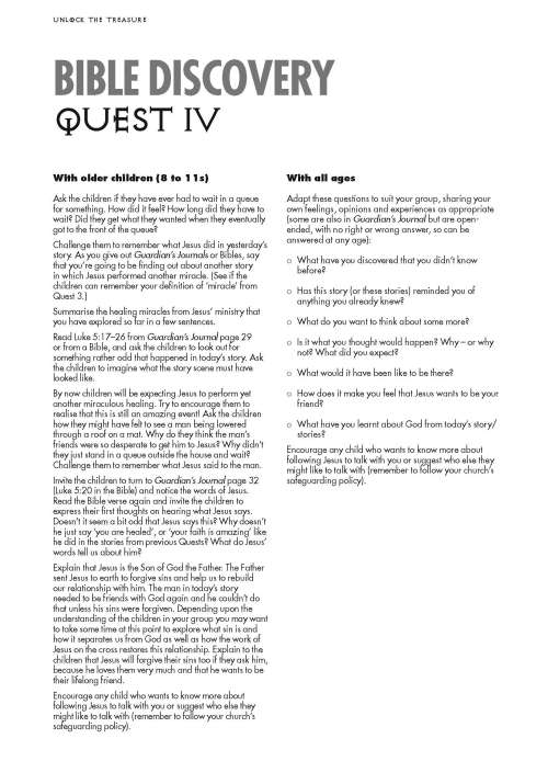 Guardians of Ancora Bible discovery Quest 4
