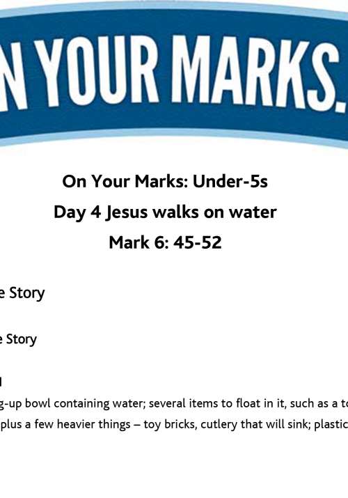 On Your Marks Under-5s: Day 4