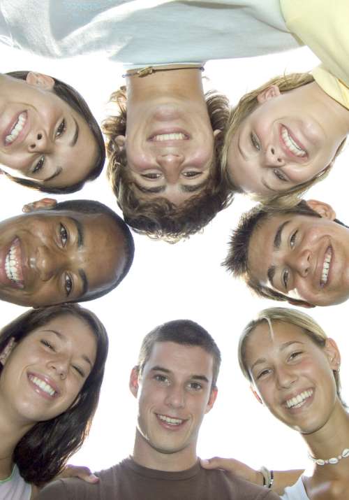 Group of young people Young people in a group