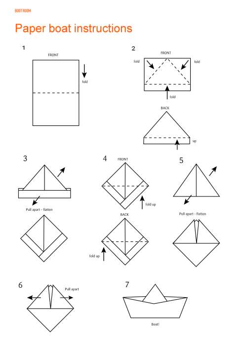 Paper Boat Instructions Scripture Union