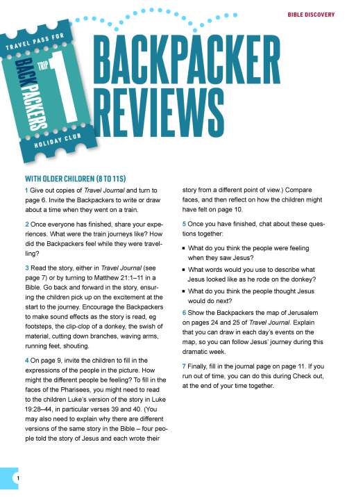 Backpacker reviews