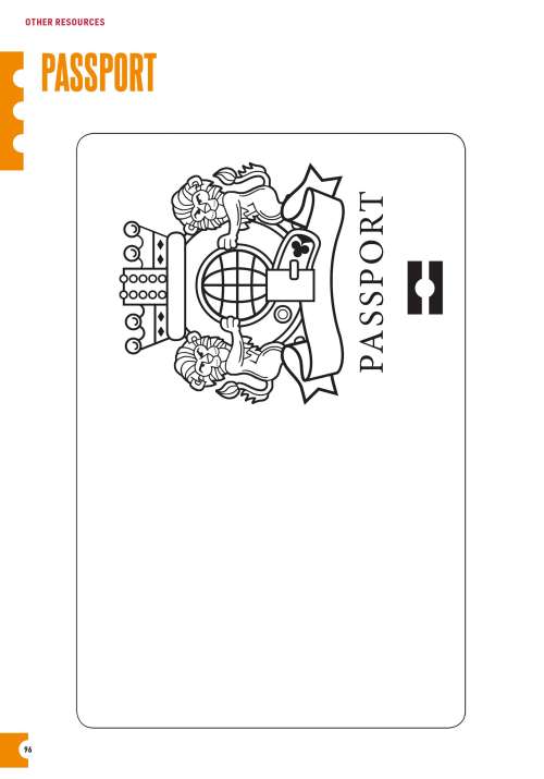 Passport cover and pages