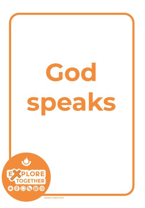 God speaks God speaks