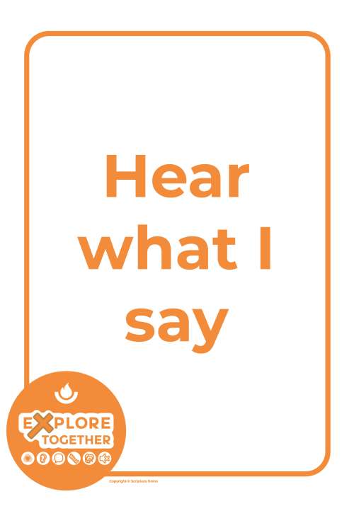 Hear what I say Hear what I say main