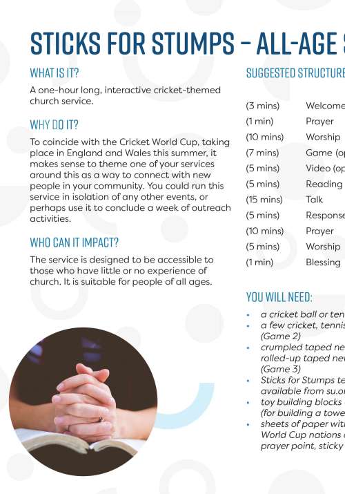 All-age cricket-themed service All-age cricket-themed service