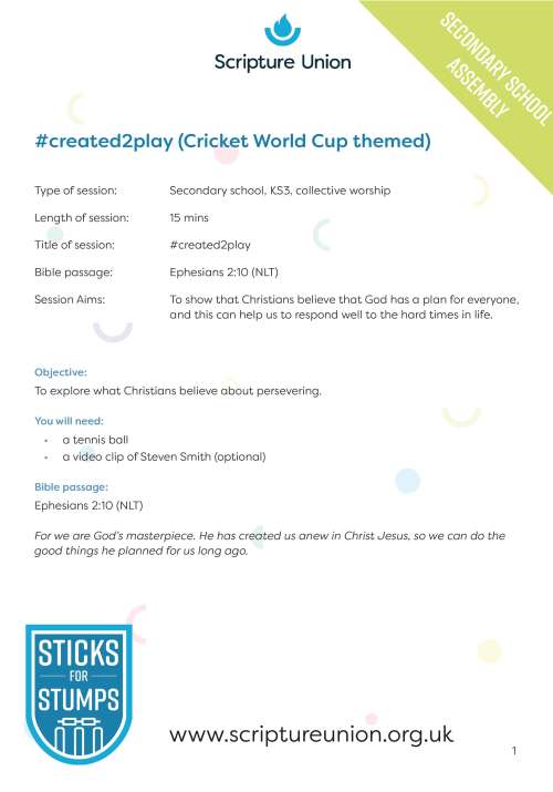 #created2play KS3 assembly #created2play KS3 assembly