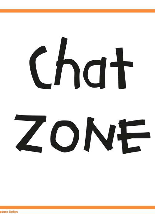 Explore Together orange zone signs