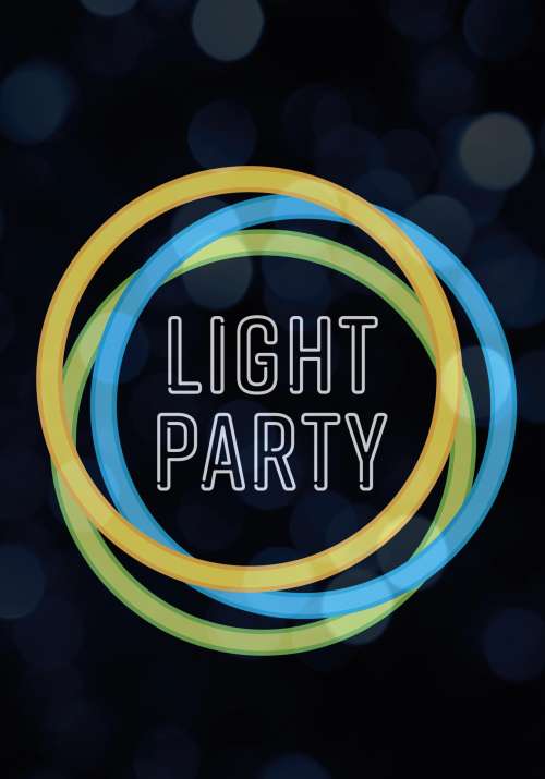 Light Party logo for dark backgrounds example Light Party logo for dark backgrounds example
