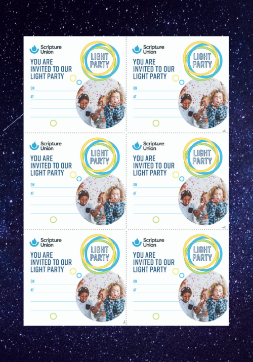 Light Party Invitations - Children