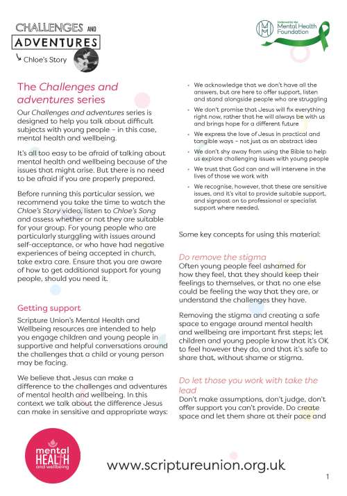 Chloe’s story session outline