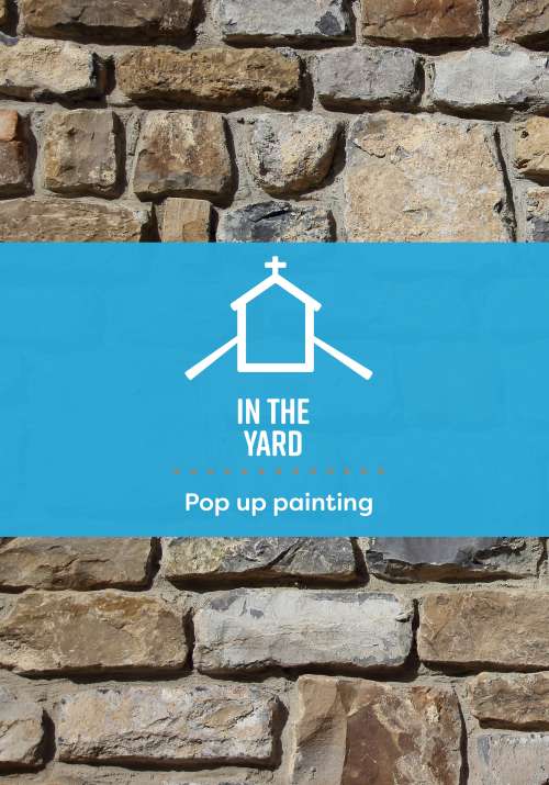 In the yard - Pop up painting