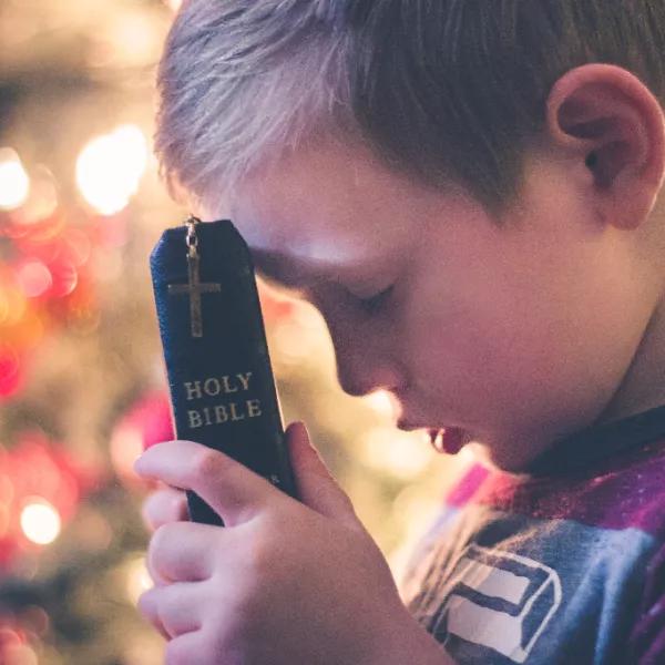 Boy Bible Praying