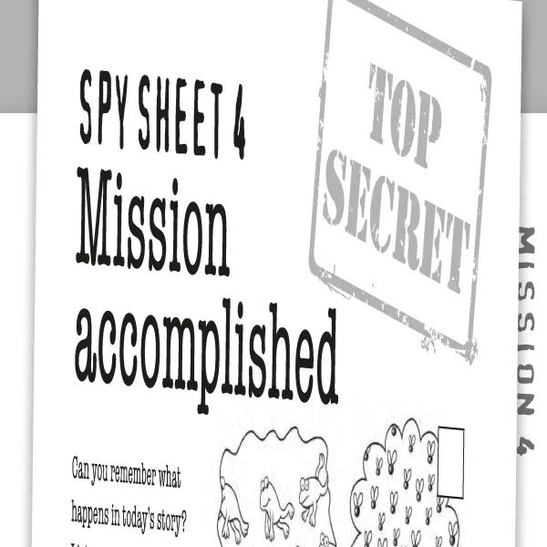 Spy sheet 4