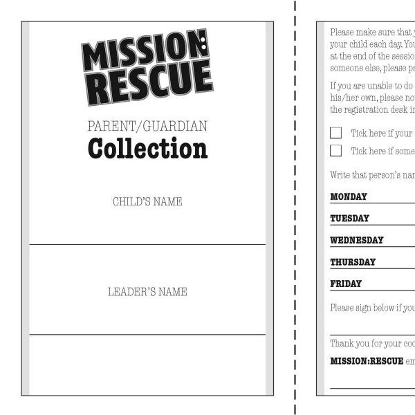 Mission Rescue collection form