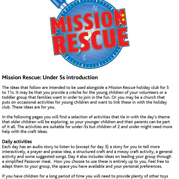 Mission Rescue Under-5s