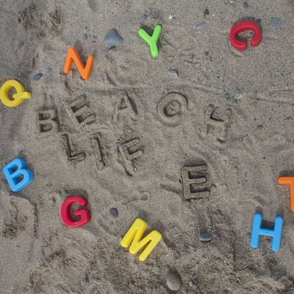 Beach life sand art