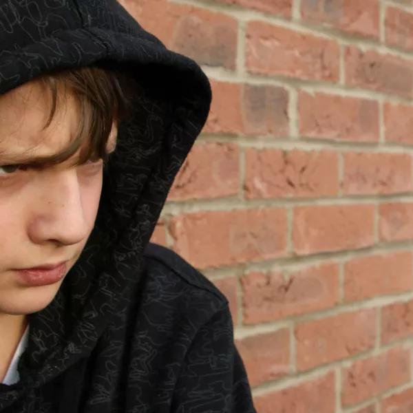 Boy in hoodie