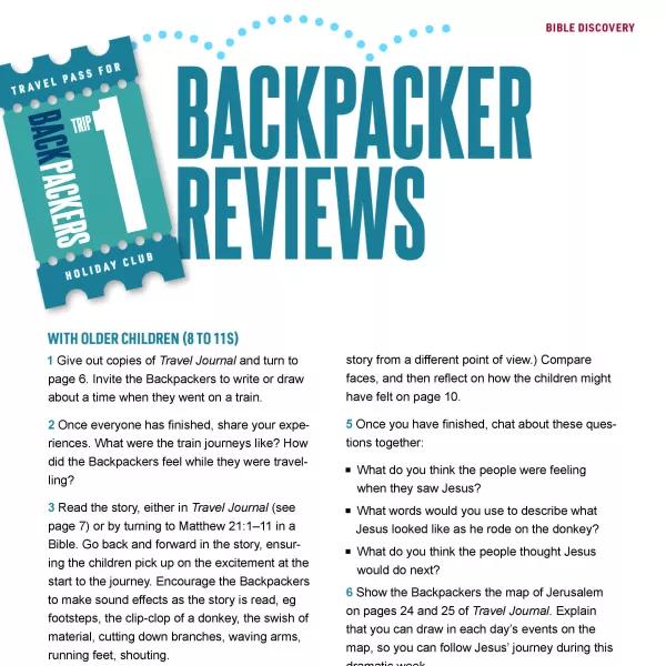 Backpacker reviews