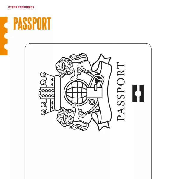 Passport cover and pages