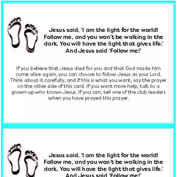 Prayer cards