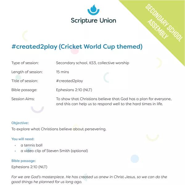 #created2play KS3 assembly