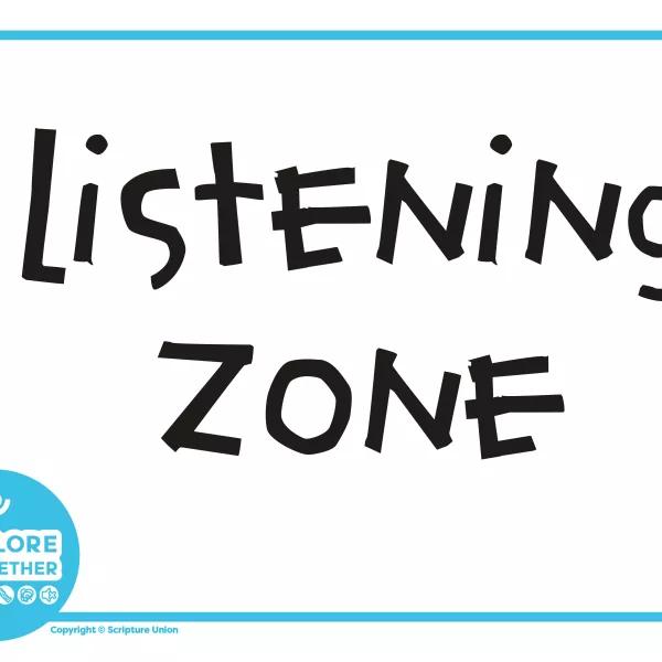 Explore Together blue zone signs