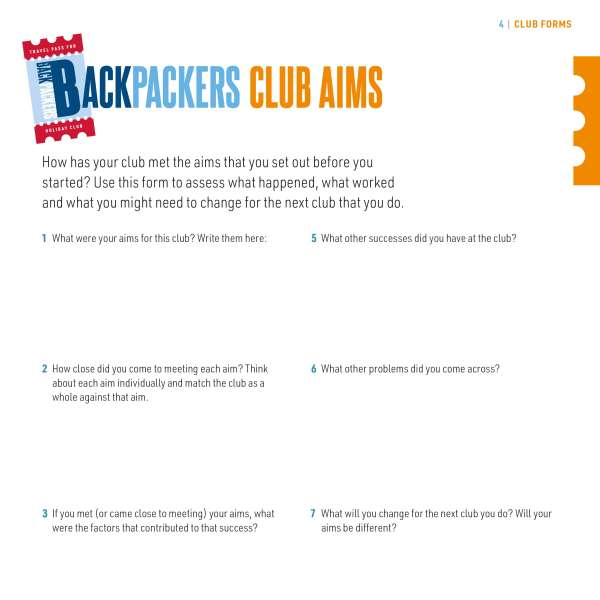 Backpackers: Club aims form