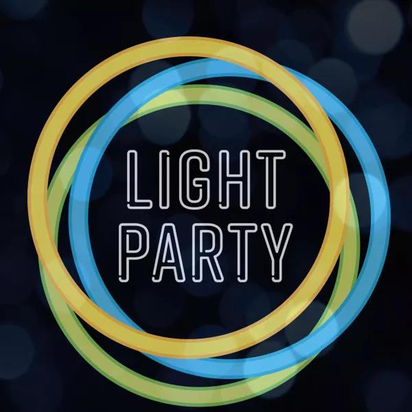 Light Party logo for dark backgrounds example