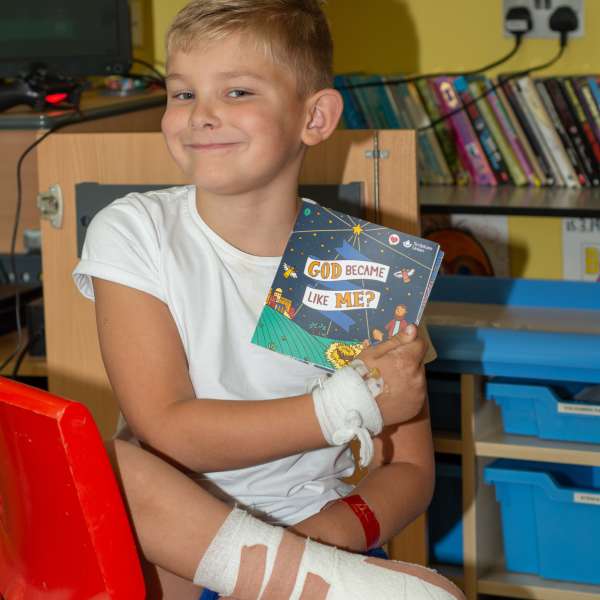 Hospital boy with book 2019 Hospital boy with book 2019