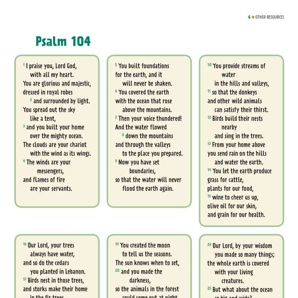 Psalm 104 Scripture Union
