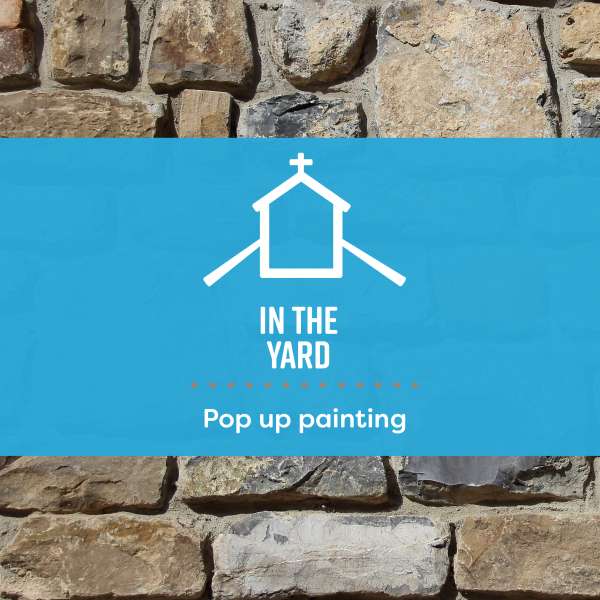In the yard: Pop up painting