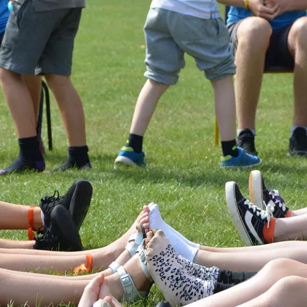 Children enjoying summer