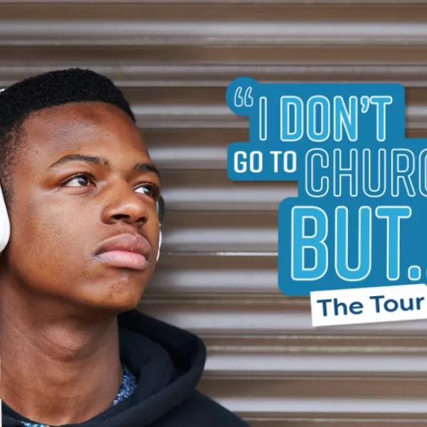 IDGTCB Tour logo plus boy with headphones