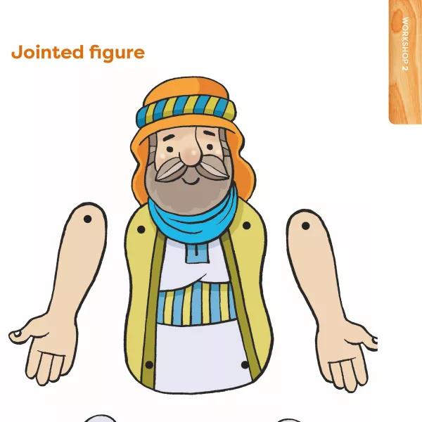 downloadable jointed cut-out figure activity page