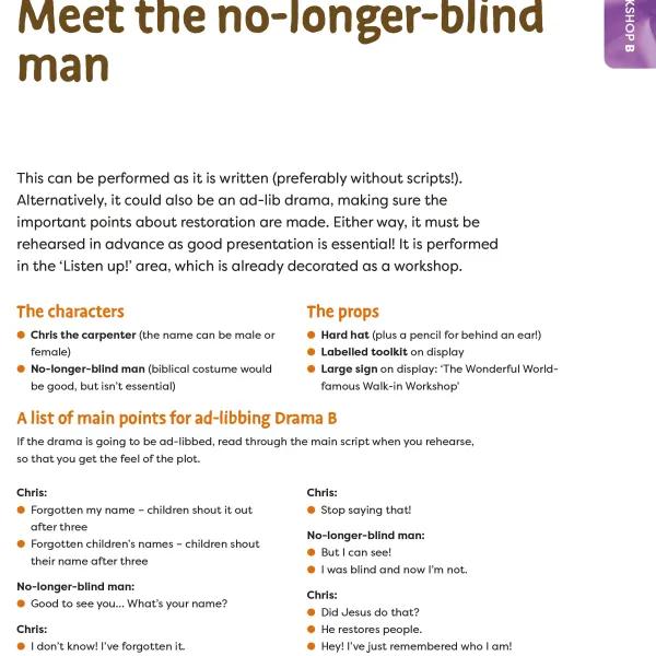 Drama Scripts for Additional Workshops B