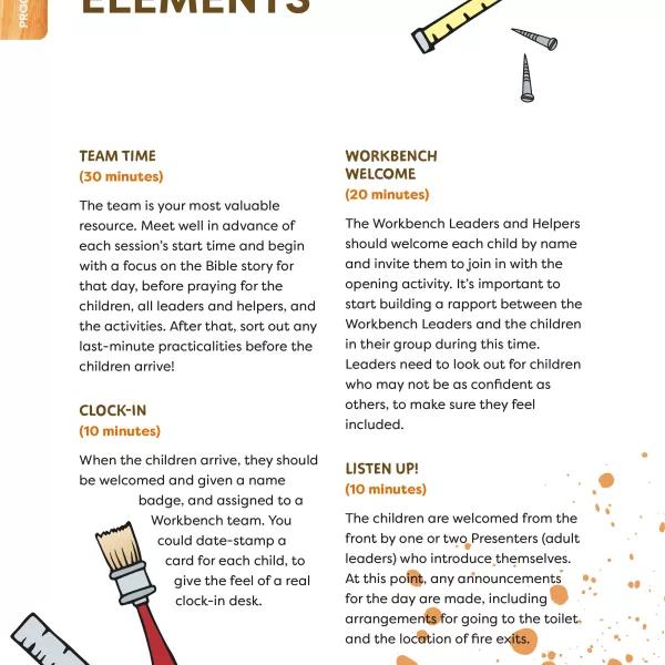 programme elements