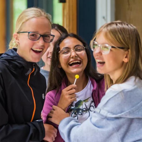 Teenage girls at Escape - Great Wood 2022
