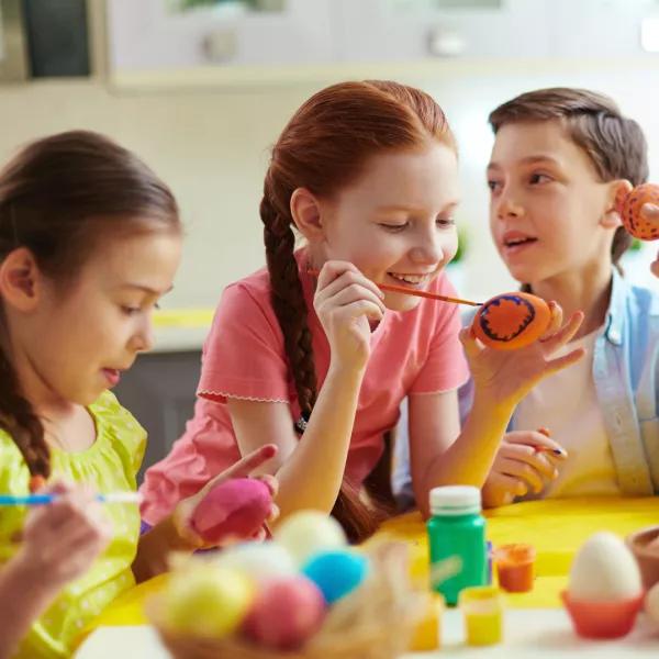 Girl Egg painting Easter