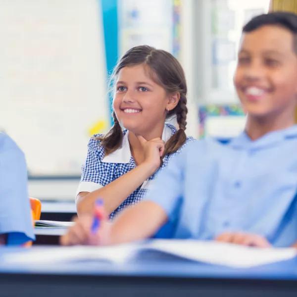 children at school