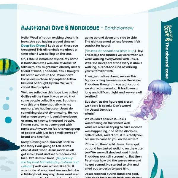 Drama script for Additional Dive B